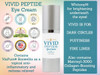 VIVID Peptide Eye Cream with Whitonyl for Dark Circles, Puffiness and Fine Lines - Brightens and Boosts Collagen for Firmness and Hydration