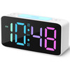 Cadmos Super Loud Alarm Clock for Heavy Sleepers Adults,Digital Clock with 7 Color NightLight,Adjustable Volume,USB Charger,Small Clocks for Bedrooms