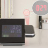 Miokycl Projection Alarm Clock 180 Degree Adjustable Digital Projector Clock with Weather Station and Temperature Humidity LED Color Screen Perpetual
