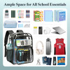 PACKISM Clear Backpack for School - 17 inch Large Heavy Duty Bookbag, Reinforced See Through PVC Transparent Backpack for Students Men Women, Active
