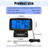 KVAEY Car Digital Thermometer Clock, Dashboard Luminous Thermometer Date Clock with LCD Backlight Display, Vehicle Indoor Outdoor Multifunctional 2 i