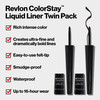 Revlon Liquid Eyeliner, ColorStay Eye Makeup, Smudgeproof, Longwearing with Ultra-Fine Tip, 251 Blackest Black (Pack of 2)