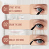 Profusion Cosmetics WING IT Superfine Eye Liner - Makeup with Long Lasting, Cruelty-free and Wonderful Design Eye Liner