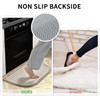PADOOR Kitchen-Mats for Floor 100% Polypropylene Kitchen Rugs Non Slip Washable, Durable Dirt Resist Half Circle Rug TPR Backed Kitchen Floor Mat, 18
