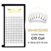 5D-C-0.07-15 Long Stem Premade Fans Eyelash Extensions - Volume Lash Extensions with Curl (5D-C-0.07, 15 mm)