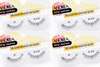 Andrea False Eyelashes Style 21 - Black, Reusable Natural Look Strip Lashes, Lightweight Fake Eyelashes, 4 Pack