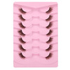 Half Lashes Natural Cat Eye False Lashes Wispy Faux Mink Lashes Crisscross Multi-layers 3D Fake Eyelashes 7 Pairs Pack