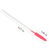 100 Pcs Silicone Mascara Wands Disposable Eyelash Brushes for Extensions Lash Applicators Makeup Tool Kit (Clear Handle/Deep Pink Brush Head)