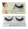 Missamé FRISKY Glamour Flare False Eyelashes Set Handmade with Premium Synthetic Fibers, Black, 3 Pairs, Strip Lash, Lashes For Glam Halloween