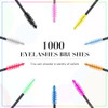 1000 Pcs Disposable Eyelash Mascara Brushes Mascara Wand Eyelash Spoolies Brush Applicators Eyebrow Comb for Eye Makeup Lash Extension, 3.86 Inches,