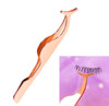 Dorisue False Eyelashes Applicator Tool Gold Eyelash Clip Tweezers Nipper Extension Tweezers Remover
