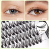 Bodermincer Large Tray 20D Cluster 0.07C,10 Lines,8-10-12-14mm Mixed,9-11-13-15mm Mixed, 10-12-14-16mm Mixed,Natural Long Individual Flare Lashes Clu