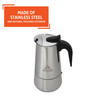 IMUSA USA B120-22062M Stainless Steel Stovetop Espresso Coffeemaker 6-Cup, Silver