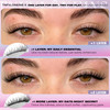Natural Lash Extension Kit 168Pcs Lash Clusters Kit Wispy Eyelash Extensions 9-12MM Individual Lashes Extensions with Bond and Seal Lash Glue and Eye