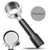 WhaleSiper 54mm Bottomless Portafilter Compatible with Breville BES870/880 & Solis etc., 3-Ear Stainless Head