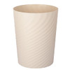 UUJOLY Plastic Small Trash Can Wastebasket, Garbage Container Basket for Bathrooms, Laundry Room, Kitchens, Offices, Kids Rooms, Dorms, (Beige, 1.8 G