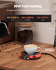 Gaiatop Coffee Mug Warmer for Desk, 3 Temp Settings, 2-9Hrs Timer, 3 Colorful Romantic Atmosphere Light Modes, Stocking Stuffers, Beverage Heating Pl
