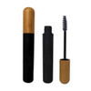 mollensiuer 2Pcs 6ml Refillable Empty Mascara Tube Bottles Vials Black Reusable Eyelash Cream Container Bottle with Eyelash Wand and Bamboo Cap for D