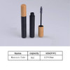 mollensiuer 2Pcs 6ml Refillable Empty Mascara Tube Bottles Vials Black Reusable Eyelash Cream Container Bottle with Eyelash Wand and Bamboo Cap for D