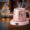 Coffee Mug Warmer & You are Awesome Mug Set, Electric Cup Warmer for Desk, Beverage Warmer with 4 Temperature Setting, 8-Hours Auto Shut Off