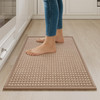 YDKGL Kitchen Rugs Mat Non Slip Washable, Super Absorbent Kitchen Mats for Floor, Rubber Backing Soft Braided Standing Floor Mats Sink Mat Runner Rug