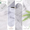 6 Pack White Cheesecloth Table Runner 10FT Long Saint Patrick's Day Boho Gauze Table Runner Rustic Sheer Runner for Spring Wedding Bridal Baby Shower