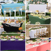 Obstal 6ft Stretch Black Spandex Table Cloth for Standard Folding Tables - 2 Pack Universal Rectangular Fitted Tablecloth Protector for Wedding, Trad