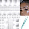 NOOEPC 660Pcs Face Gems Hair Gems, Self-Adhesive Face Jewels Eye Jewels Rhinestones 3/4/5/6 mm DIY Face Gems Stick on, Hair Body Rhinestones Gems Rav