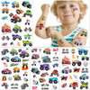 75 PCS Toddler Tattoos Hot Wheels Birthday Decorations Hot Wheels Party Favors, Kids Tattoos Temporary for Boys Monster Truck Racing Car Flag Fake Ta