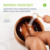 14oz Tea Tree Oil Foot Soak with Epsom Salt and Mint by Truremedy Naturals - Foot Soaking Salts for Dry and Tired Feet - Gently Exfoliates and Refres