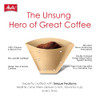 Melitta #2 Cone Coffee Filters, Natural Brown, 100 Count - Fits all 2-6 Cup Cone Coffee Makers and 1-cup Pour-Over Brewers, Compostable, Tear-Resista