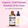Kate Blanc Cosmetics Rosehip Oil for Face & Softer Glowing Skin (1oz, Organic, 100% Pure, Cold Pressed) Rosehip Seed Face Oil for Facial & Gua Sha Ma