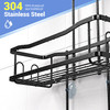 Aitatty Hanging Shower Caddy Bathroom Organizer: Rustproof Shower Shelf Racks Over Shower Head - No Drilling Inside Bath Shower Rack Shelves Over Sho