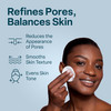 QRxLabs Pore Toner Pads with Salicylic Acid and Niacinamide - Helps Reduce the Look of Enlarged Pores, Makeup Prep - Skin Pore Resurfacing - Acne Tre