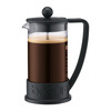 Bodum 12oz Brazil French Press Coffee Maker, High-Heat Borosilicate Glass, Black - Made in Portugal