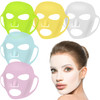 Maitys 5 Pcs Reusable Silicone Face Mask for Sheet Masks, Anti-wrinkle Moisturizing Facial Mask Cover Holder, Prevent Evaporation Hairdressing Skinca