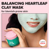 I DEW CARE Heartleaf Clay Mask - Yoga Kitten | Wash-off, For Blemish-prone with Kaolin, Heartleaf, Tea Tree Extract, Home Spa, Korean Skincare, Glass