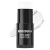 BOBISUKA Face Body White Paint Stick, Clown Makeup Eye Black Sticks for Sports, White Foundation Face Painting Kit for Halloween Skeleton Vampire Mim