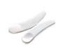 WOIWO 50 PCS Mini Disposable White Cosmetic Spatula Scoop, Cosmetic Mask Spatula Plastic Spoon