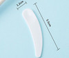 WOIWO 50 PCS Mini Disposable White Cosmetic Spatula Scoop, Cosmetic Mask Spatula Plastic Spoon