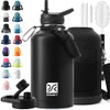 DYSANKY Insulated Water Bottle | Thickened Stainless Steel Vacuum Metal | Portable Sports Half Gallon Large Water Jug for Gym and Hiking with Straw,