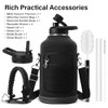 DYSANKY Insulated Water Bottle | Thickened Stainless Steel Vacuum Metal | Portable Sports Half Gallon Large Water Jug for Gym and Hiking with Straw,