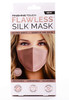 Finishing Touch Flawless Silk Face Mask Washable Soft and Gentle on Skin, Blush, 1 Count