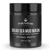PureNaturis Organic Dead Sea Mud Mask for Face & Body, Premium Spa Quality Pore Minimizer for Acne, Blackheads, Oily Skin -Skin Tightening Formula fo