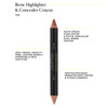 Arches & Halos Brow Highlighting and Concealer Crayon - Tan - Shaping and Shimmer Eyebrow Stick and Highlighter Duo - Soft, Ultra Creamy Formula - De