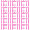 ericotry 100PCS Disposable Plastic Mini Cosmetic Spatula Scoop Cosmetic Skin Care Facial Cream Spatulas for Mixing and Sampling (Pink)