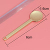 3Pcs Round Metal Cosmetic Spoon Spatulas Makeup Spatula Eye Cream Spoon Beauty Scoop Mini Spoon Makeup Beauty Spoons Mini Cosmetic Skincare Spatula f