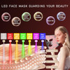 Betgod Led Red Light Therapy for Face, 7 Color Facial Mask Blue Red for Face Facial Skin Care(White)