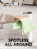 Fantasticlean Microfiber Cleaning Cloth Roll -75 Pack, Tear Away Microfiber Towels, 12" x 12", Reusable, Washable, Scratch Free, Ultra Absorbent Dish