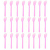 24PCS 13cm 5.2" Plastic Spatulas Spoon Makeup Cosmetic Mask Tip Spatula Skin Care Facial Cream Scoop For DIY Mixing Sampling Beauty Tool (Pink)
